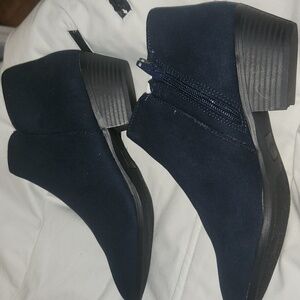 Style & Co Navy blue ankle boots NWOB
